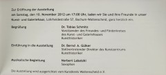 Ausstellung, 2012